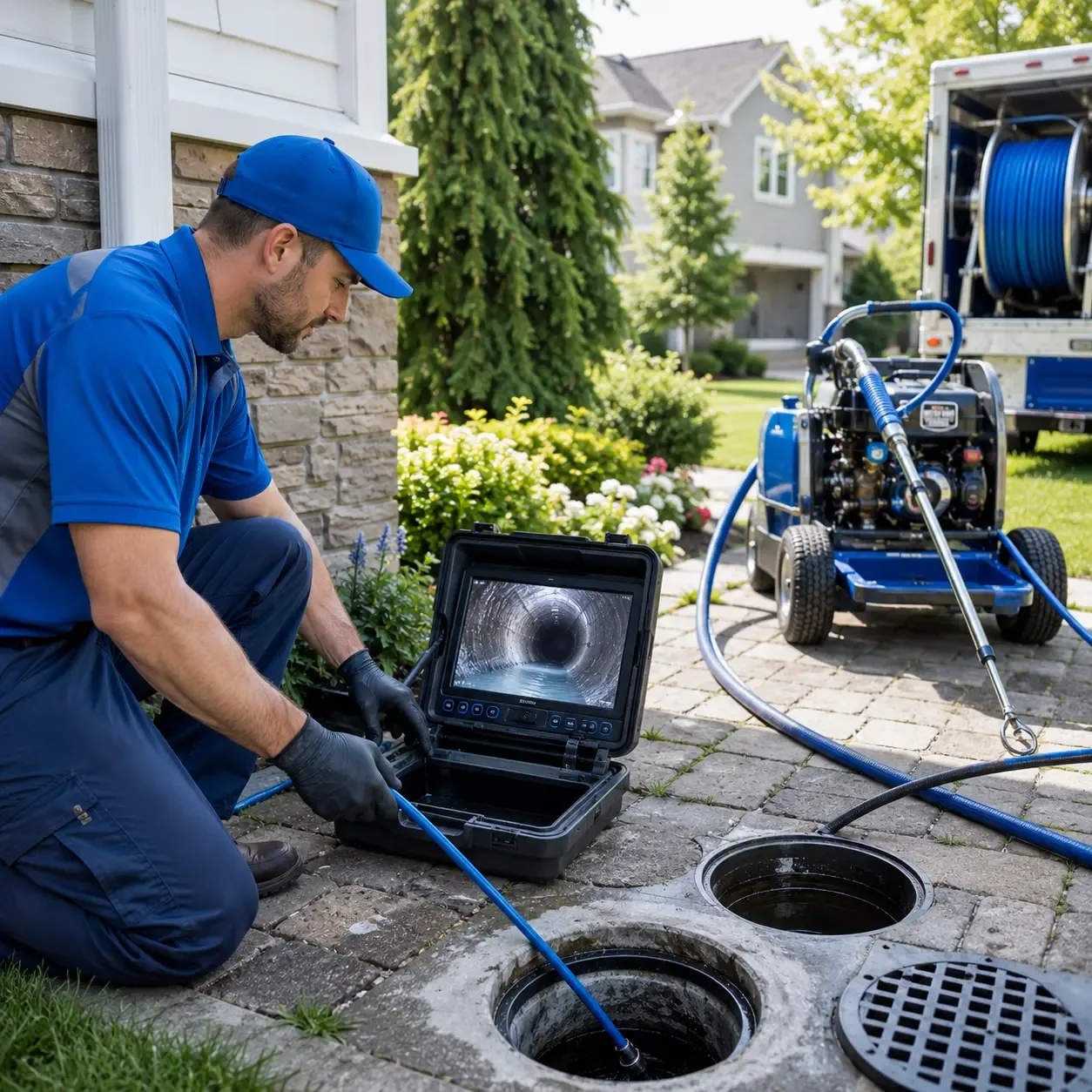 Outdoor drain cleaning professionals serving Sound Beach, NY