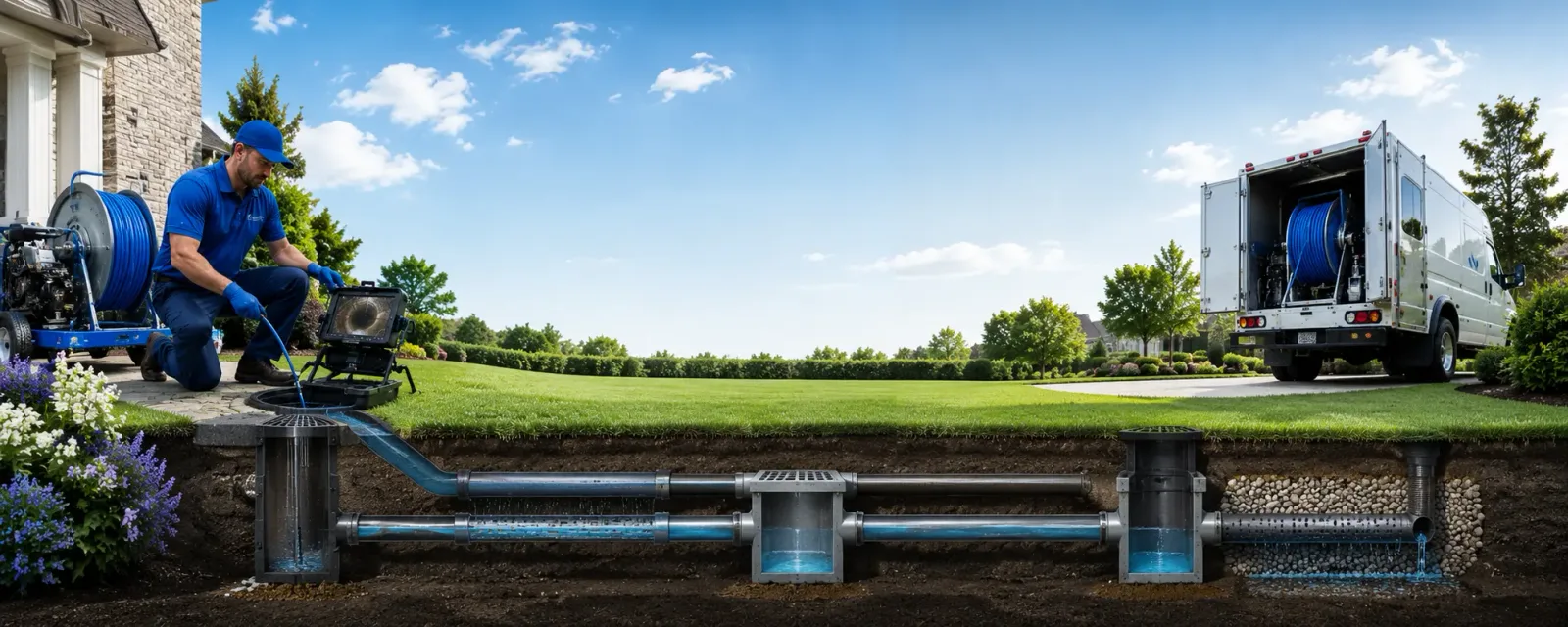 Outdoor drain cleaning information for Sound Beach, NY